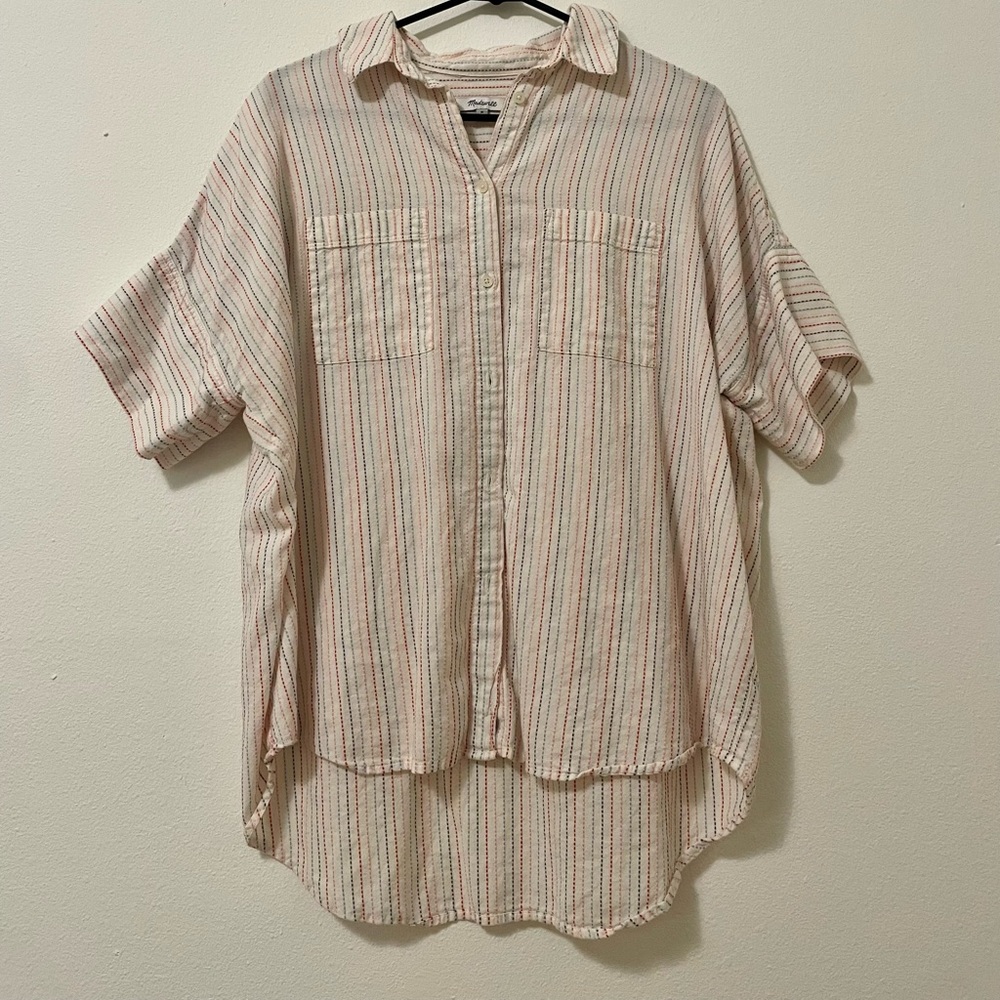 Madewell stitched button down